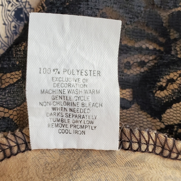 Lucie Ann II Vintage Paisley Silky Floral Lace Slip Top Nighty Teddy Lin… - Picture 14 of 16